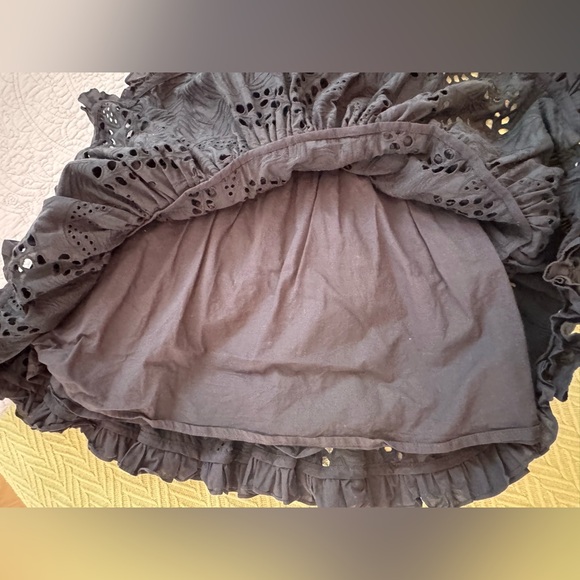 Waimari Alfresco Ruffle Minidress black cotton size XL - Picture 14 of 16